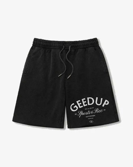 Geedup Sports & Rec. Washed Black Shorts