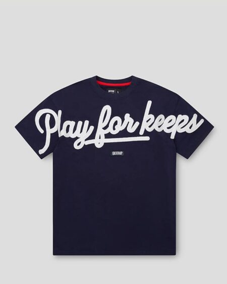 GeedupT-Shirt PFK Script Navy/White